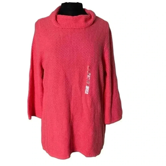 Ann Taylor Loft Knit Mock Neck Turtleneck Textured Sweater Size XL - Picture 1 of 6